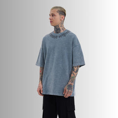 🖤 BADASS “ALLURE OF FATE” – T-Shirt Oversized Washed 100% Cotton