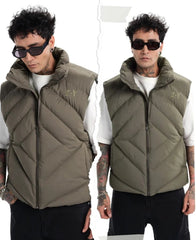 2-Y PREMIUM PUFFER VEST – Olive Steel Edition