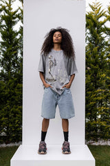 TRICOU PREMIUM PRESPALAT GRI  "IN GOD WE TRUST"