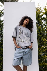 TRICOU PREMIUM PRESPALAT GRI  "IN GOD WE TRUST"