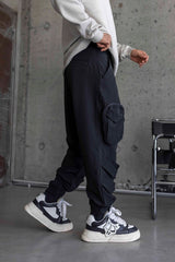 PANTOLON CARGO NEGRU "SHADOW BLACK"