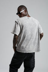 TRICOU PREMIUM WASHED GRI "DOUBLE SLEEVE"