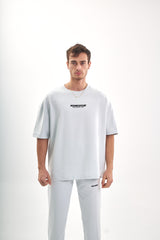 TRICOU PREMIUM BABY BLUE DESCHIS "RISE AGAINST ODDS"