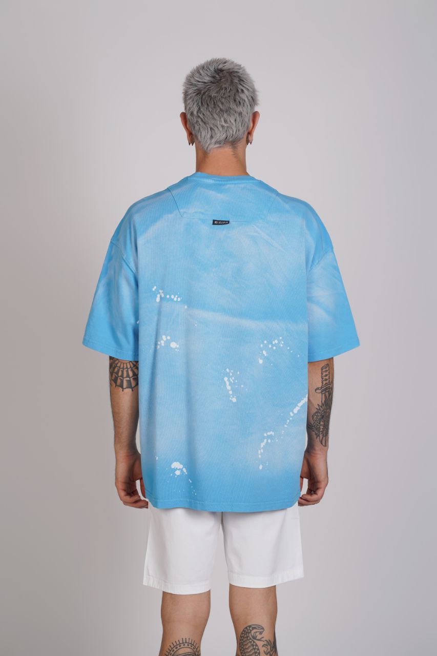 TRICOU PREMIUM ALBASTRU "WHAT ECHOES"