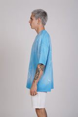 TRICOU PREMIUM ALBASTRU "WHAT ECHOES"