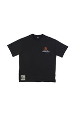 TRICOU PREMIUM NEGRU "FLOWER"