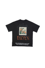 TRICOU PREMIUM NEGRU "FLOWER"