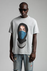 TRICOU PREMIUM GRI "MASKED CHAIN"