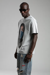 TRICOU PREMIUM GRI "MASKED CHAIN"