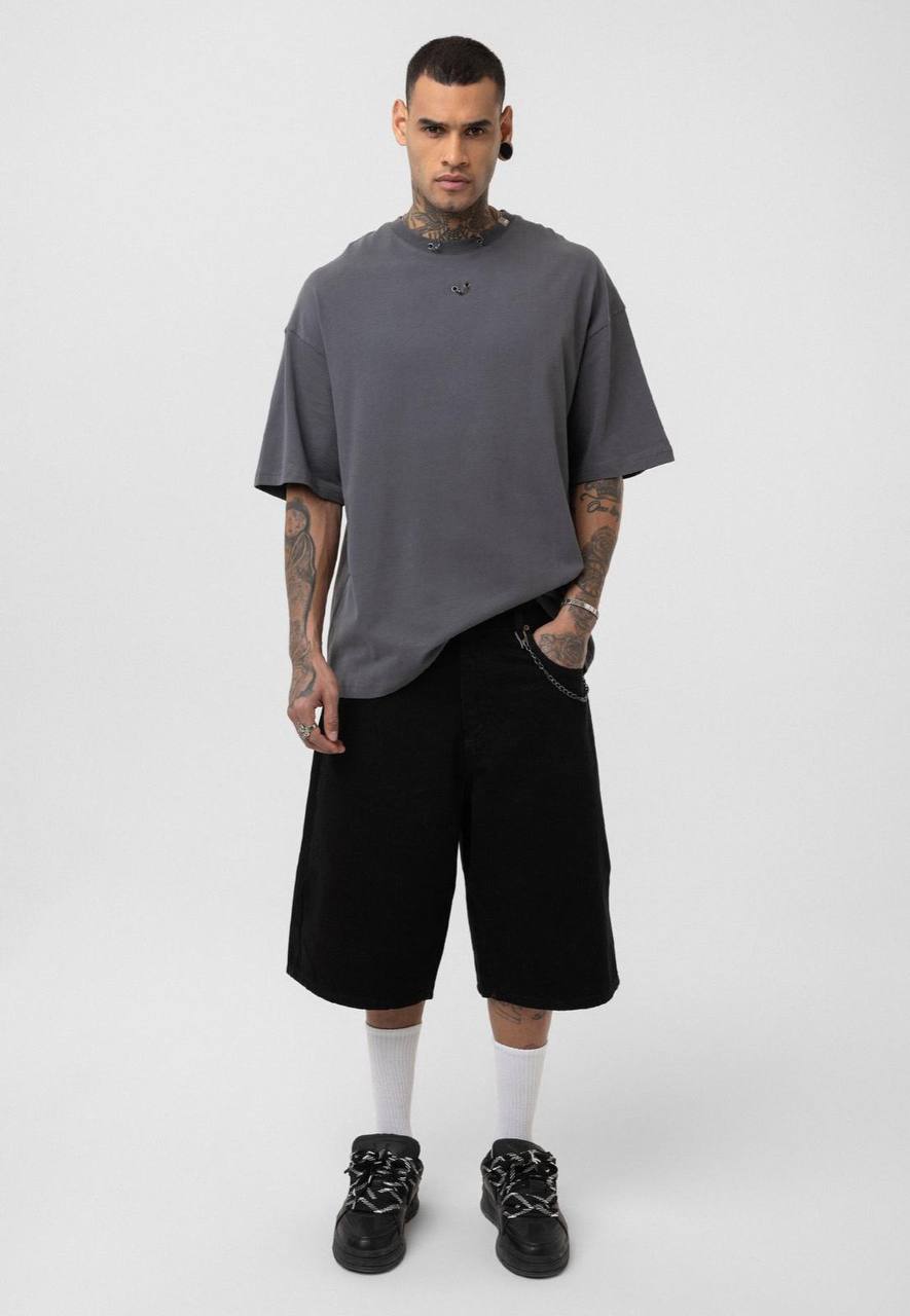 TRICOU PREMIUM GRI  "PIERCING"
