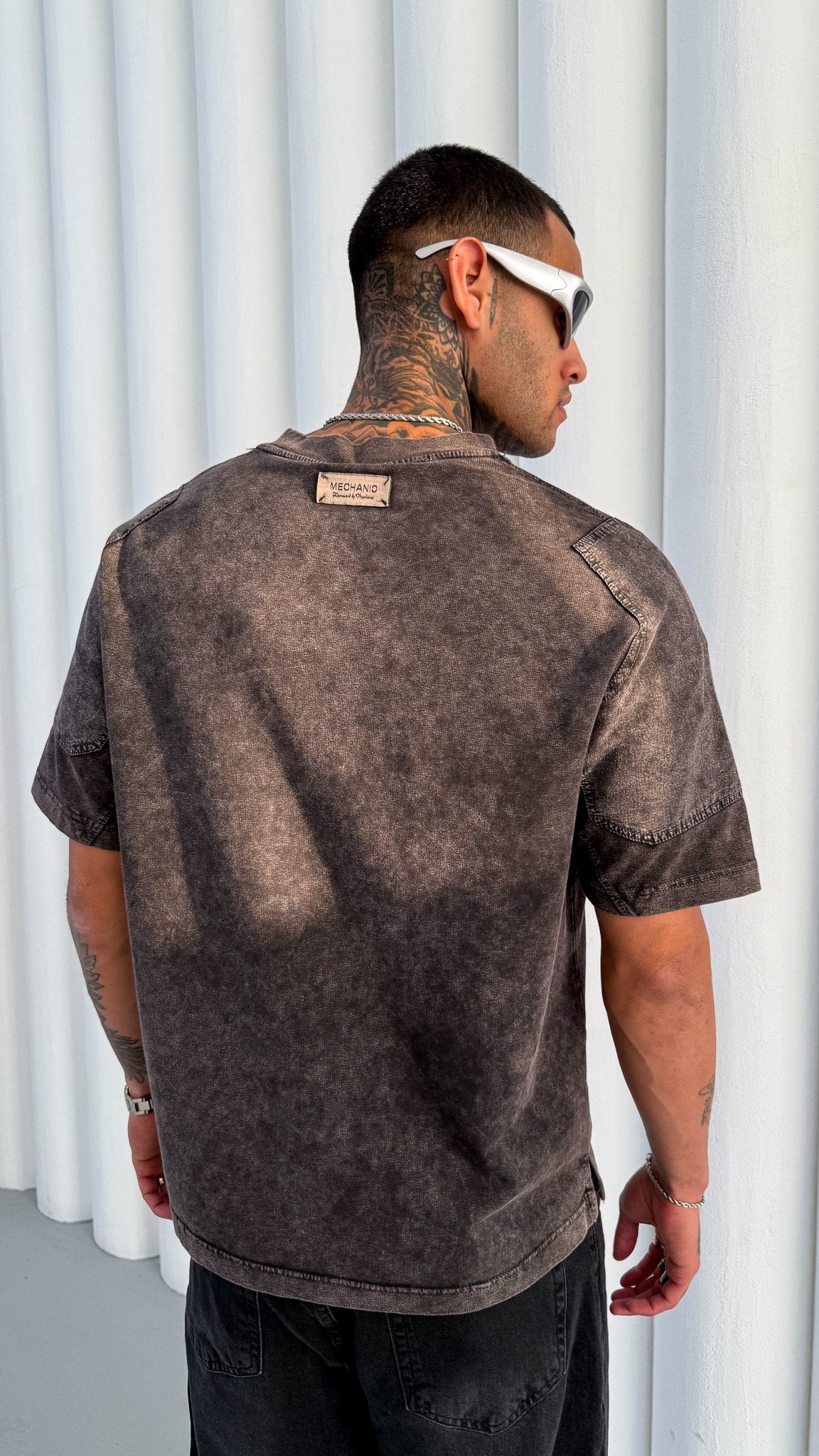 TRICOU PREMIUM NEGRU PRESPALAT "MECHANIC SOUL"