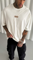 TRICOU PREMIUM ALB "CROSSCUT"