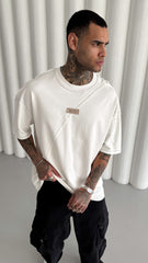 TRICOU PREMIUM ALB "CROSSCUT"