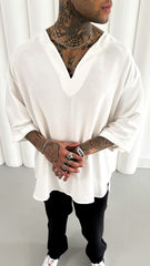 TRICOU PREMIUM ALB "V-CODE"