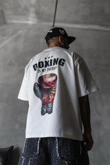 TRICOU PREMIUM ALB"BOXNG"