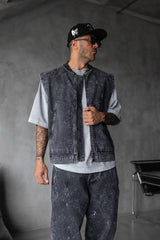 VESTA DENIM PREMIUM GRI PRESPALAT "SHADOW ARMOR"