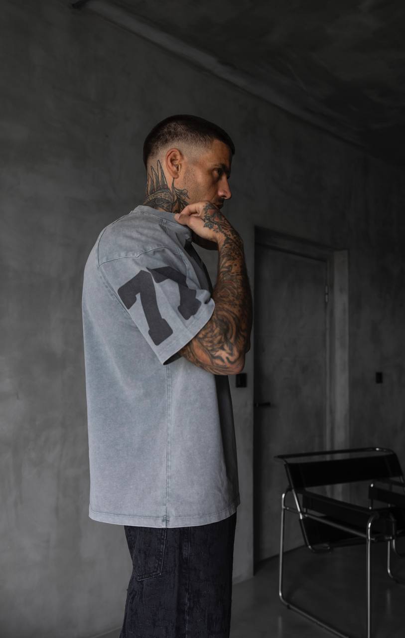 TRICOU PREMIUM GRI  "CONCRETE 77"