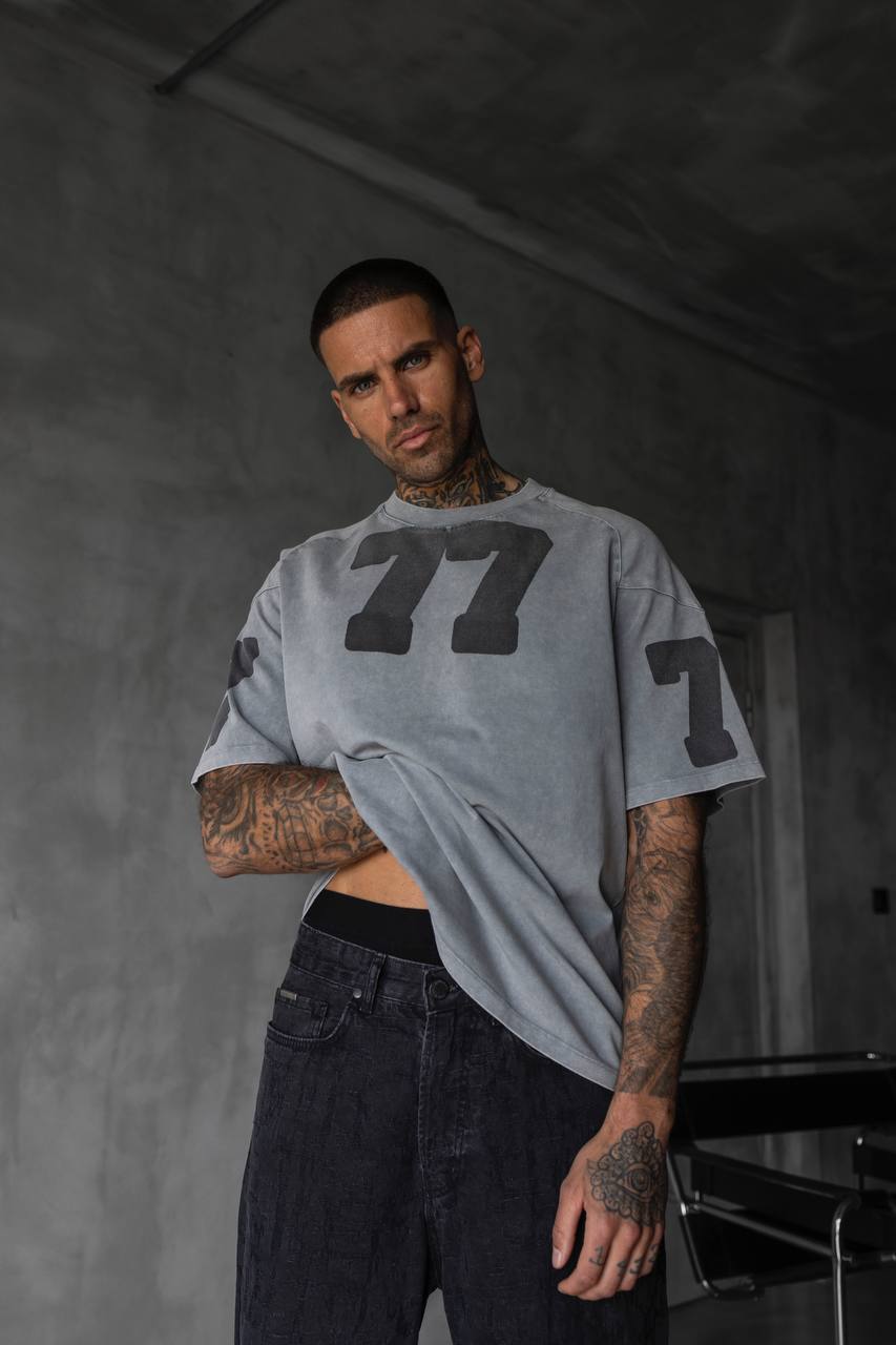 TRICOU PREMIUM GRI  "CONCRETE 77"