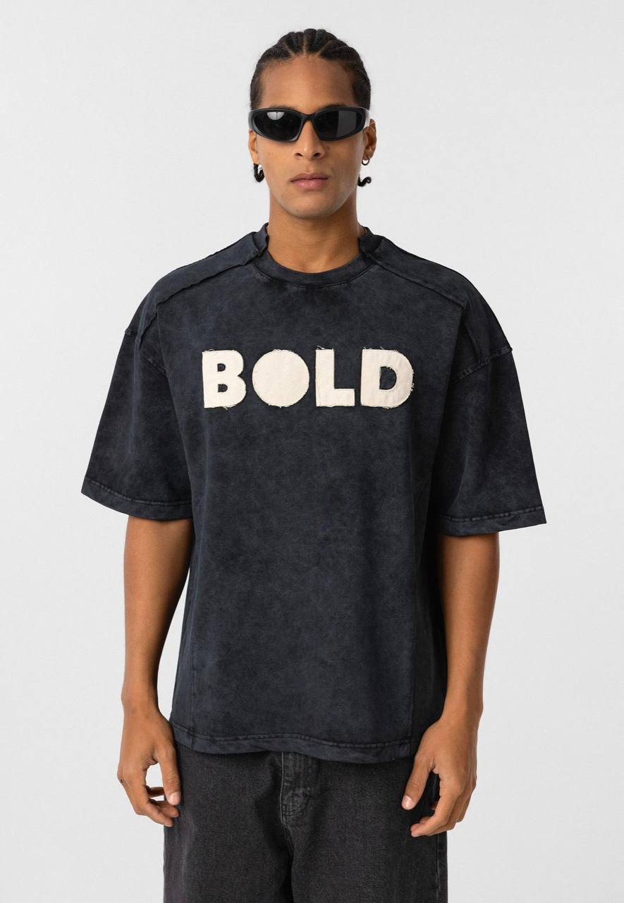 TRICOU PREMIUM NEGRU PRESPALAT "BOLD"