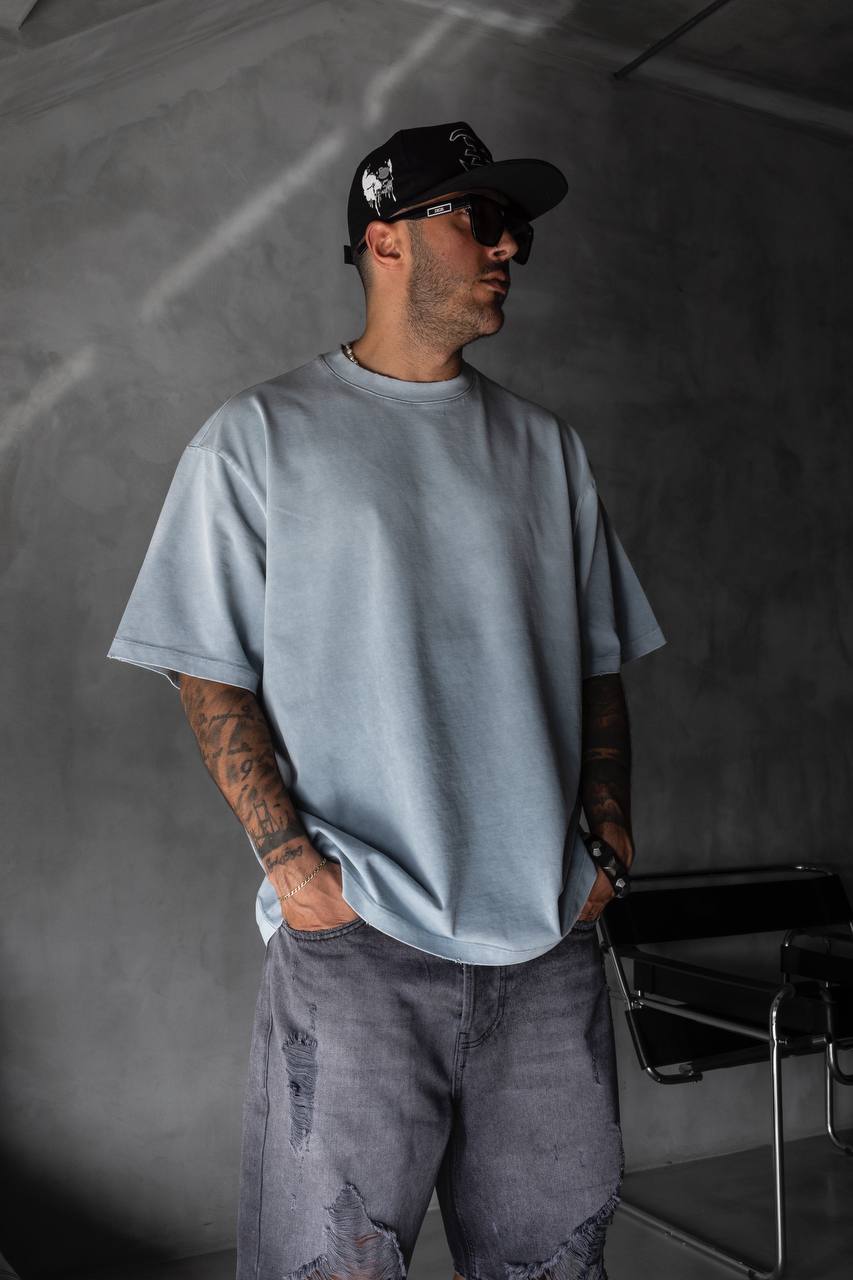 TRICOU PREMIUM BLUE PRESPALAT  "BLUE FOG"