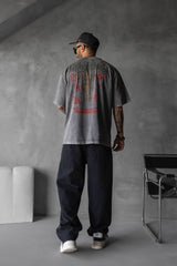 TRICOU PREMIUM GRI PRESPALAT  "BLACK HEART"