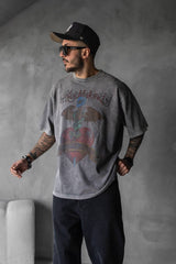 TRICOU PREMIUM GRI PRESPALAT  "BLACK HEART"