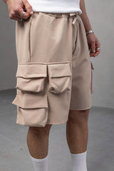PANTALON SCURT CREM "DESERT SAND"