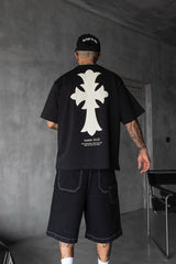 TRICOU PREMIUM NEGRU "CROSS"