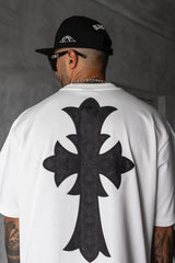 TRICOU PREMIUM ALB "CROSS"