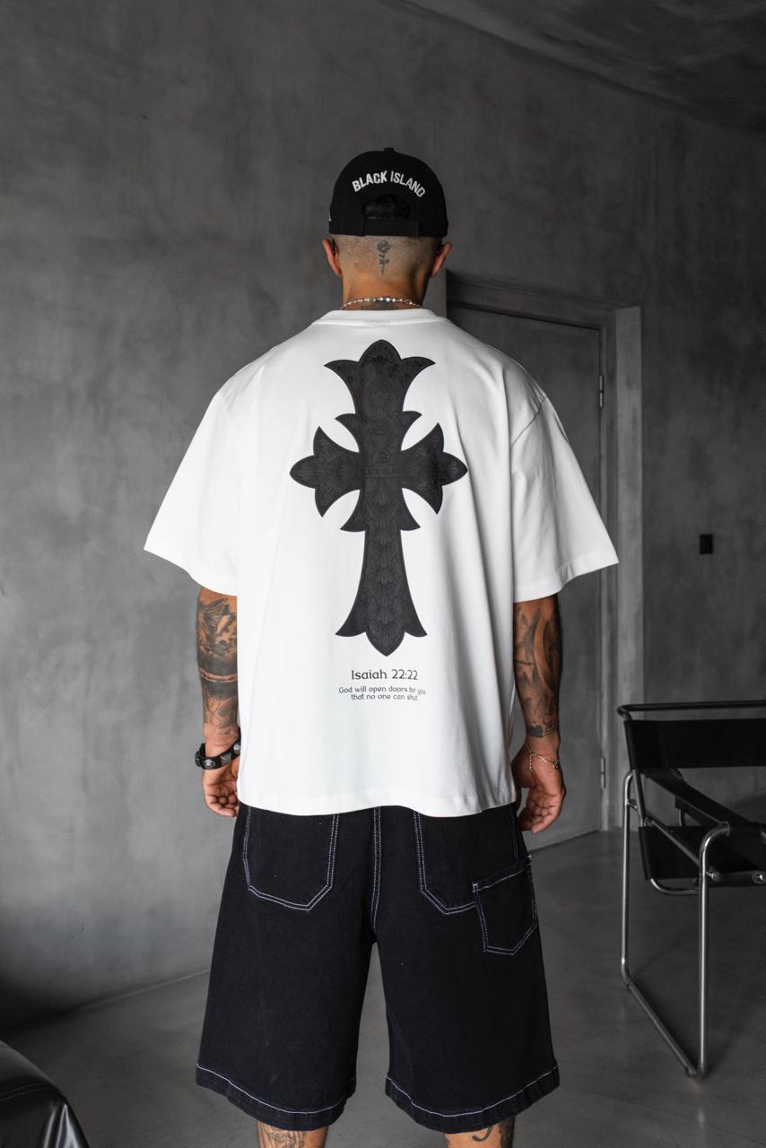 TRICOU PREMIUM ALB "CROSS"