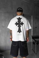 TRICOU PREMIUM ALB "CROSS"