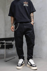 BLUGI NEGRI PREMIUM "BLACK TRAPERD DENIM"