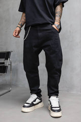 BLUGI NEGRI PREMIUM "BLACK TRAPERD DENIM"