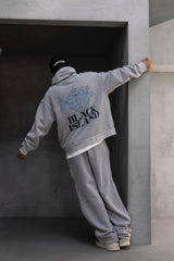 HANORAC SI PANTALONI SET GRI PRESPALAT "BLACK CROSS"