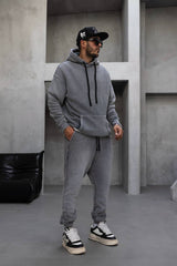 BADASS ESSENTIALS FULL WASHED GREY TRACKSUIT